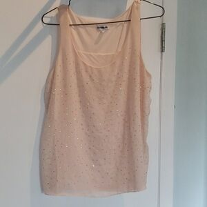 Express Blush Sequined Top